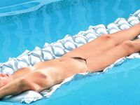 My Mature Wife Naked in the Pool - Photo #16