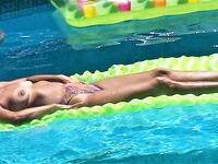 Another Slut in the pool - Photo #17