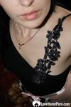 Black haired girlfriend showing her horny pussy - Photo #10