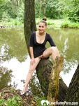 Girlfriend outdoors decides to pleasure herself passionately - Photo #5