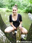 Girlfriend outdoors decides to pleasure herself passionately - Photo #10