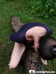Girlfriend outdoors decides to pleasure herself passionately - Photo #36