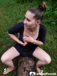 Girlfriend outdoors decides to pleasure herself passionately - Photo #40