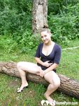 Girlfriend outdoors decides to pleasure herself passionately - Photo #54