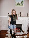 Hot wife in stockings shows off her tits - Photo #2