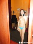 Hot teen shows her body in the mirror - Photo #46