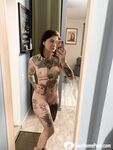 Tattooed babe taking selfies with amazing angles - Photo #15