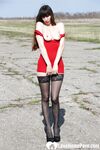 Hot mom and her favorite toy outdoors - Photo #21