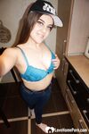 Cute office worker does a naughty shoot - Photo #18