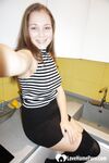 Busty teen in stockings needs some attention - Photo #3