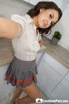Desirable office worker shows off her hot figure - Photo #12