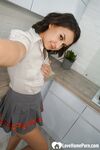 Desirable office worker shows off her hot figure - Photo #13