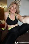 Blonde MILF loves trying out various stockings - Photo #13