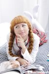 Redhead schoolgirl handles two completely erect peckers - Photo #4