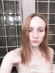 Skinny redhead with small tits in the mirror - Photo #3