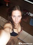 Hot teen posing with a dotted tie - Photo #13