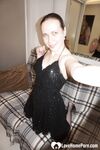 Hot mom teasing in her black stockings - Photo #6