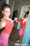 Cute musician flips her big tits out - Photo #10