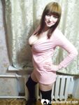 Beautiful teacher in stockings whips out her tits - Photo #8