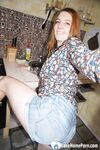 Cute redhead in socks shows off her body - Photo #7