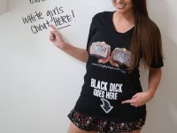 White girl fucks a big black dick during interracial gloryhole action - Photo #5