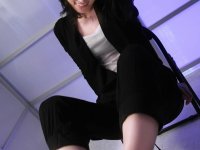 Japanese beauty Mitsuki getting her holes destroyed in a DP threesome - Photo #1