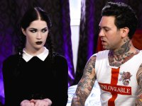 Dark haired goth girl Evelyn Claire gets banged by male pornstar Small Hands - Photo #6