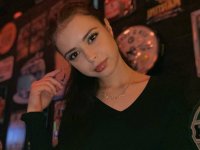 Pretty brunette teen Molly Lo changes into a Wednesday Adams look - Photo #10