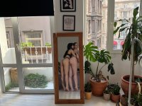 Lesbian couple Maria J and Ophelia strip totally naked while fooling around - Photo #19