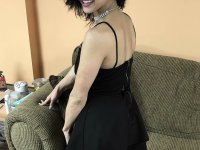 Petite cutie Maria Jade strips, kneels and blows a dick before eating cum - Photo #2