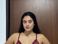 Dark haired teen models her lingerie collection in solo action - Photo #6