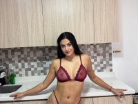 Dark haired teen models her lingerie collection in solo action - Photo #19