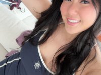 Solo girl with long hair models in bikinis and lingerie during solo action - Photo #11