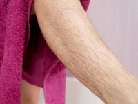 Pretty petite babe Mia plays with her hairy pussy in the bathroom - Photo #19