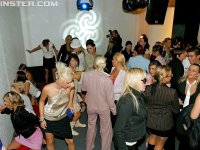 Seductive gals are into cock sucking contest at the drunk party - Photo #15