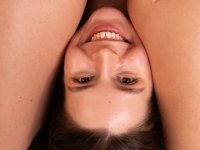 Caucasian girls oil up during the course of lesbian group sex on an area rug - Photo #12