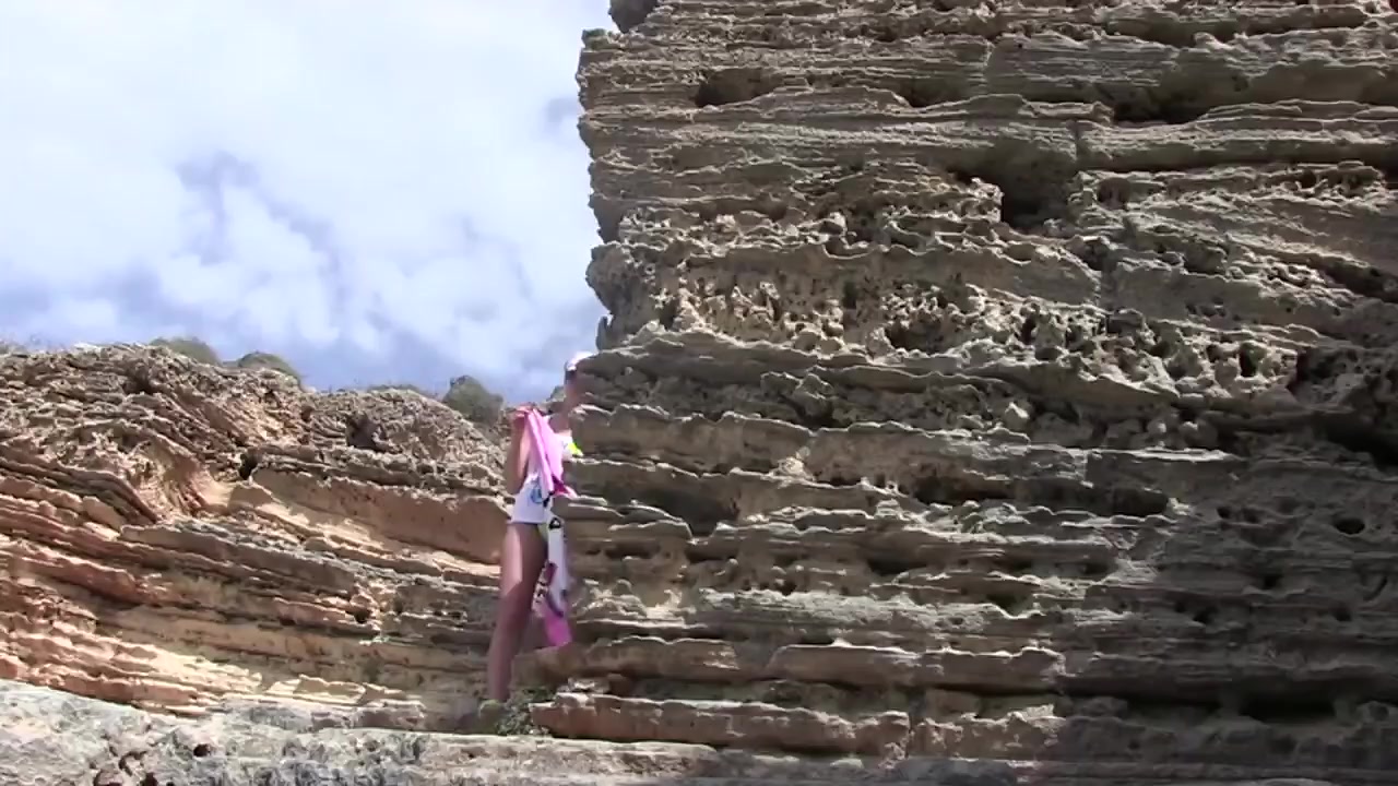 Wild tourists have mountain anal sex