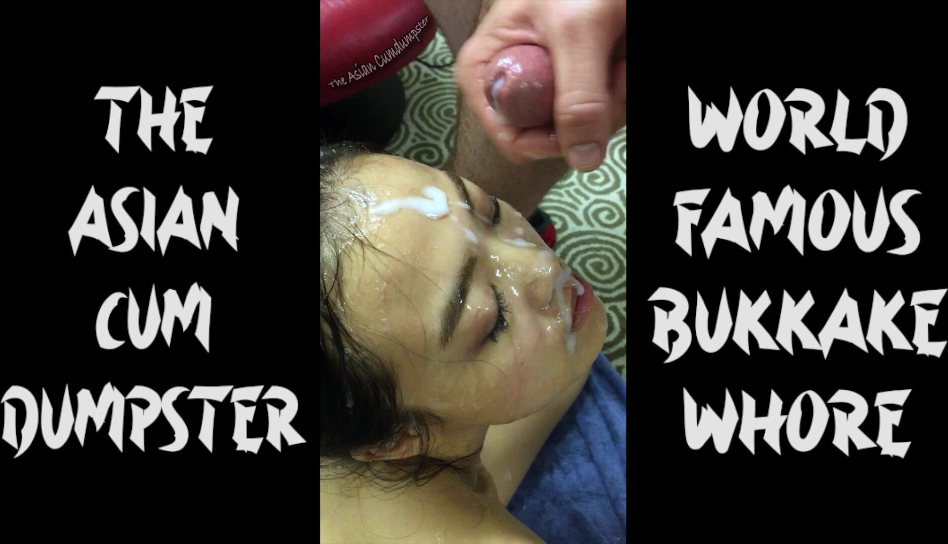 The Asian Cumdumpster - Degrading Facial for World Famous Bukkake Whore