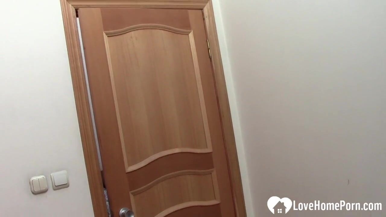 Brunette moans in pleasure from my donger