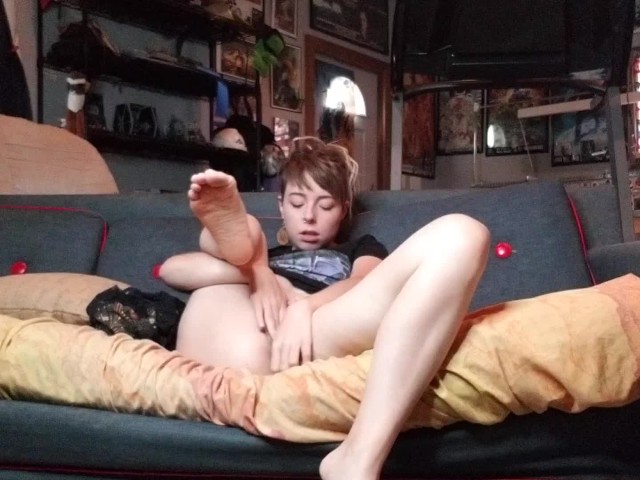 Teen is caught on camera masturbating