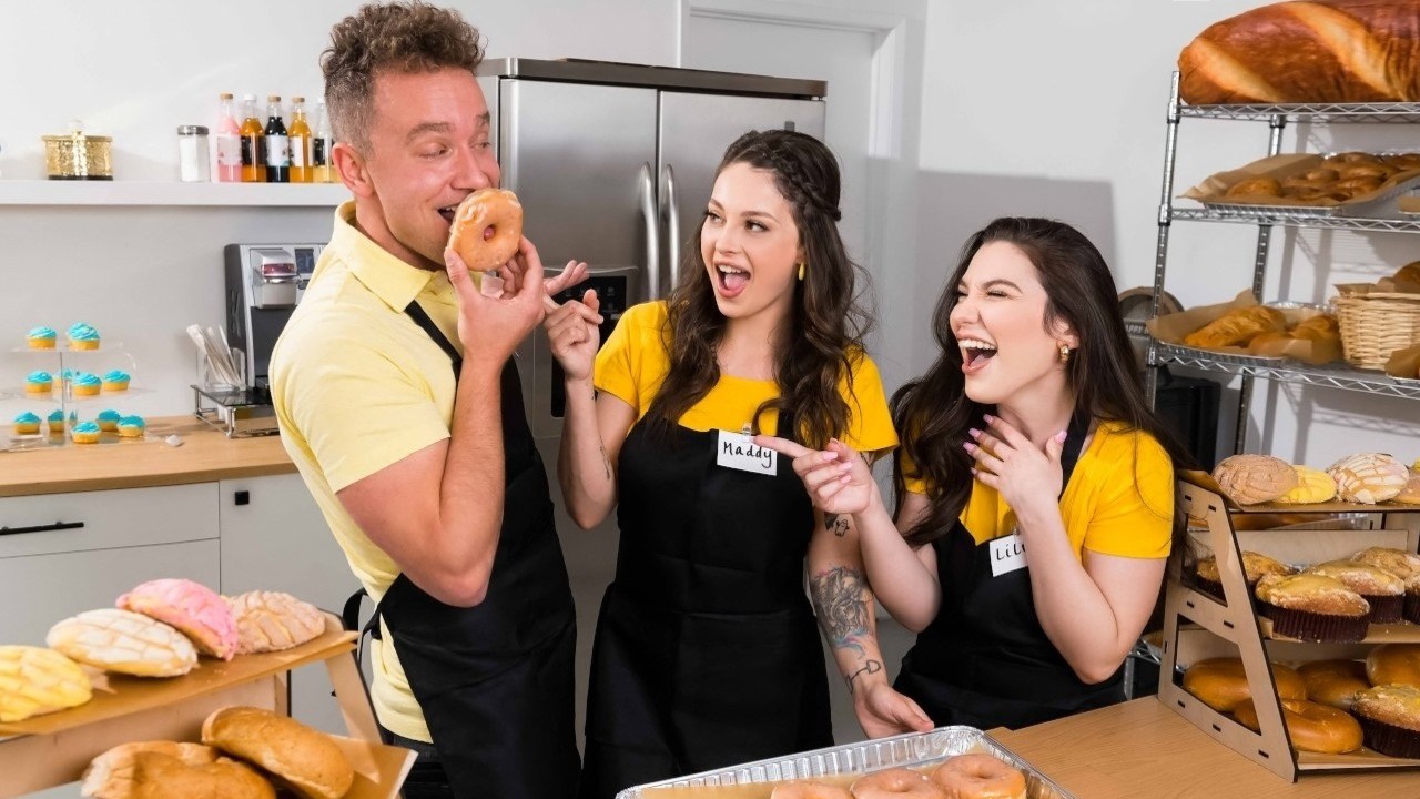 Brazzers: Biz Up Front, Party In the Back on PornHD with Maddy May and Lily Lou
