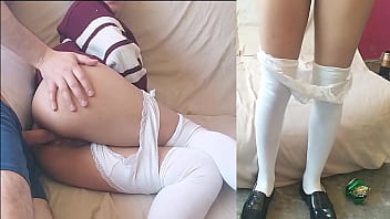 Petite college girl gets fucked in the ass in a party