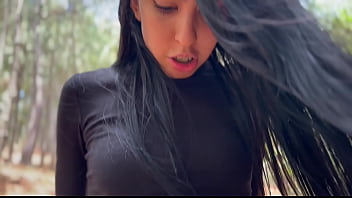 Karol smith sexy mexican latina seduces stranger to help her in the woods and cums inside