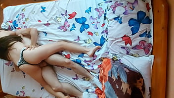 Hot teen couple has romantic morning sex