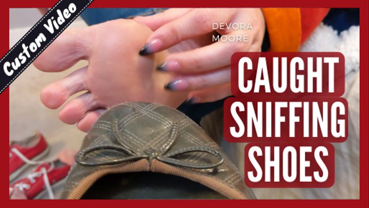 Caught Sniffing Shoes MiLF Domme Femdom Humiliation JOI POV