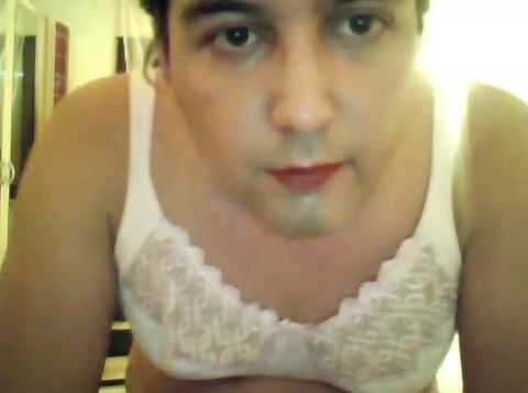 me wanking with sexy nylon-stockings and female underwear
